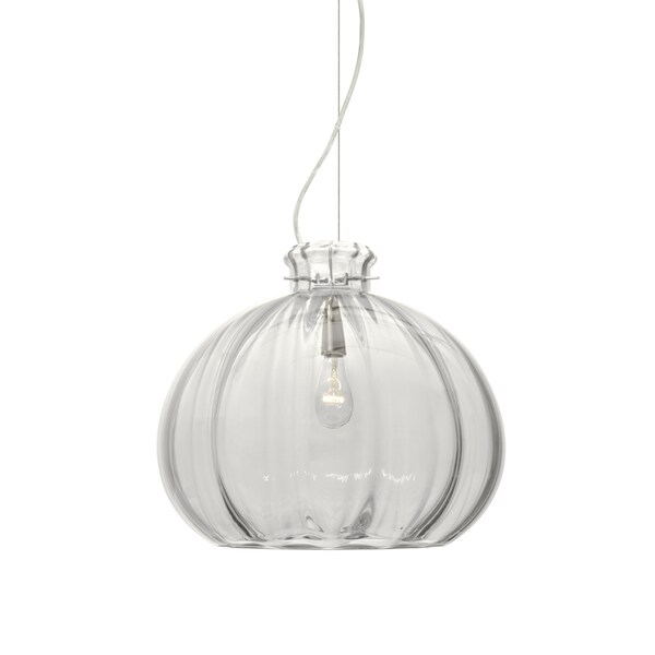 Besa Lighting Pinta 12 Cord Pendant, Clear, Satin Nickel Finish, 1x100W Incandescent 1KX-464588-SN - main